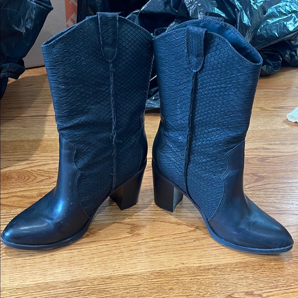 MIA Black Cowboy Boots